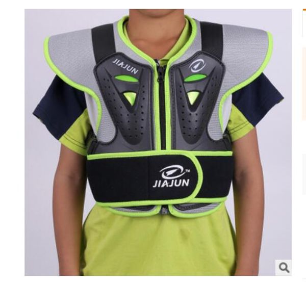 

child body protector armor motorcycle jackets motocross back shield sleeveless vest spine chest protective gears jacket