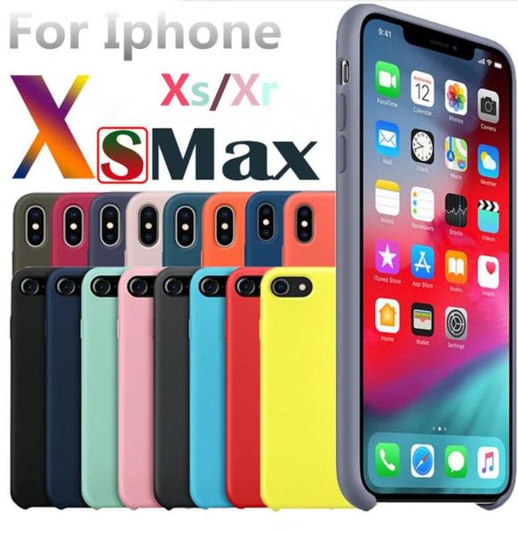 

cgjxscgjxsfor iphone xs max case imd skin liquid silicone official logo style protection cover for iphone xs xr xs max