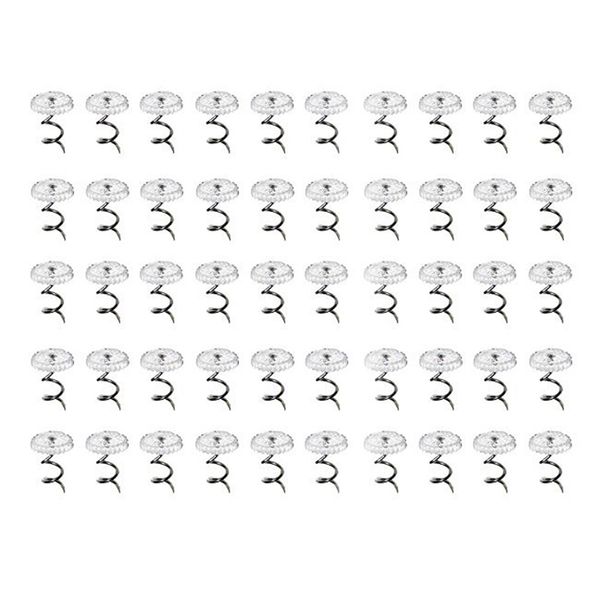 

50pcs/100pcs clear chair upholstery stainless steel furniture pins nail