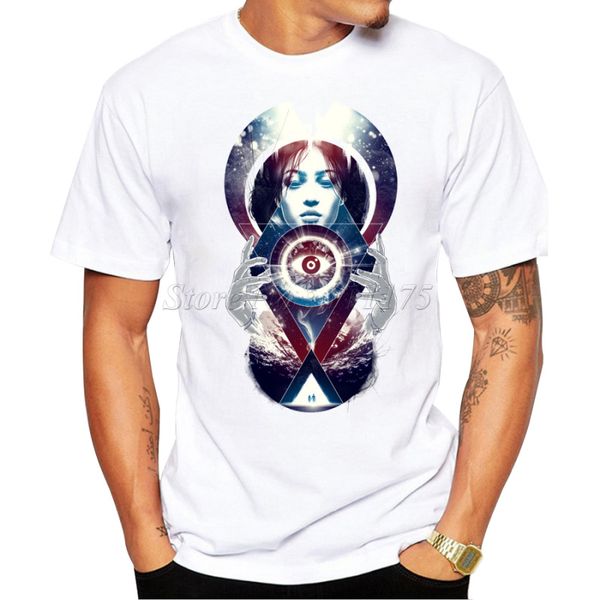 

men's 2019 fashion galaxy vision design t shirt boy cool hipster printed summer t-shirt