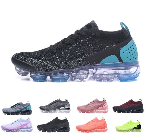

selling knit 2.0 men women outdoor shoes trainers sneakers 2 wave triple black white pink blue mens shoe training man size 36-45