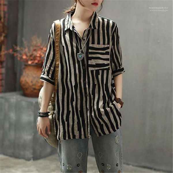 

neck short sleeve summer female clothing floral print casual apparel womens fashion designer stripe tshirts lapel, White