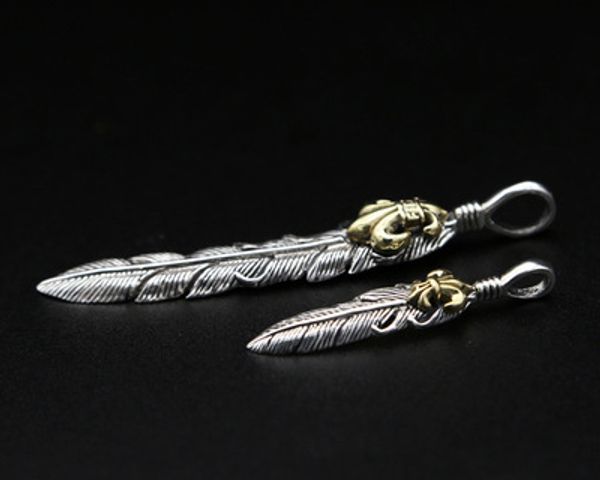 

pure 925 sterling silver men women vintage feather eagle necklace pendant jewelery