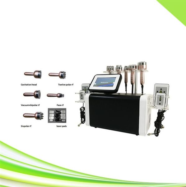 

6 in 1 ultrasonic cavitation rf face slimming lipo laser fat cavitation machine