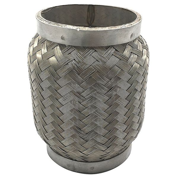 

car modification parts 3.5 in stainless steel flexible exhaust pipe braided internal corrugated tube