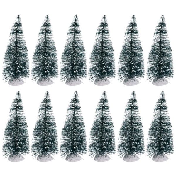

1set 24pcs christmas deskdecorations mini 4cm christmas pine tree ornaments