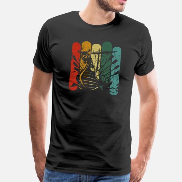 

vintage viking dragon ship t shirt men personalized 100% cotton size s-3xl costume fit comical summer style formal shirt