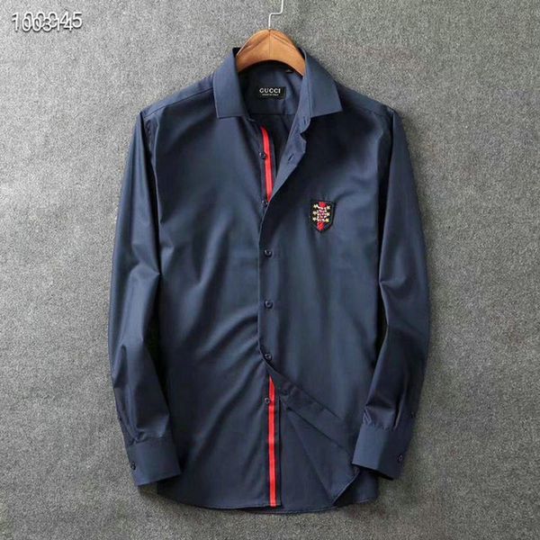 

brand mens designer bur guci shirts firmate dress shirts fashion casual luxury shirt print shirt homme fen supre 048, White;black