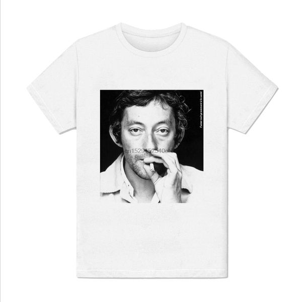 

homme serge gainsbourg portrait chanteur francais clope fumer star men's t-shirt