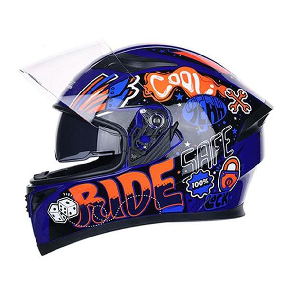 

jiekai motorcycle helmet double lens adventure driving motocross crash helmet motorbike chopper full face helmets for motorcycle