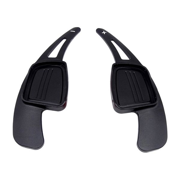 

2pcs aluminium alloy steering wheel paddle shifter extensions covers fit for audi a4 a5 q2 q7 s3 s4 tt tts 2016-2017