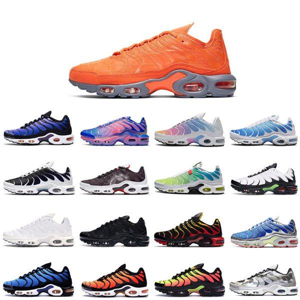 

2020 airs cushion shoes men's running shoes men's and in the tns women's trainers sport shoes breathable gradient colour mesh