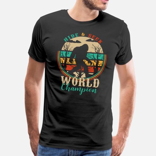 

hide and seek world champion t shirt men printing 100% cotton crew neck family loose casual spring natural shirt