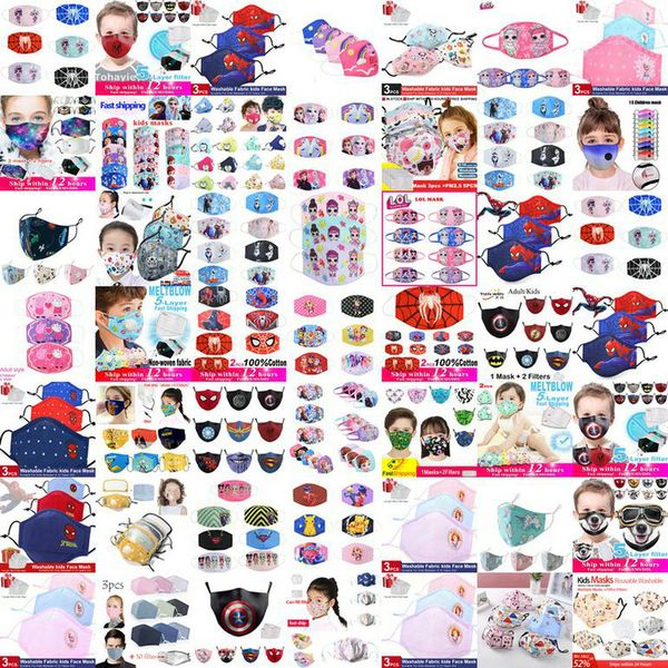 

100styles for mask bear breathable and mouth face kid 3 years comfortable protective cartoon cotton children breathable 12 reusable cxacj, Blue