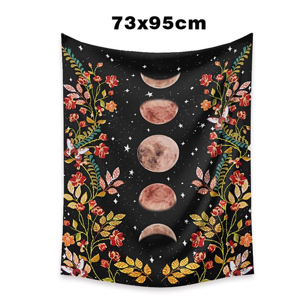 

wall tapestry moon phase soft moonlit garden hanging decor bedroom table cloth