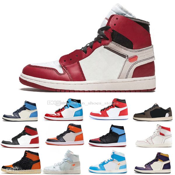 

new 1 high og 1s mens basketball shoes fearless unc shattered backboard pine green multi color 3 men women designer trainers