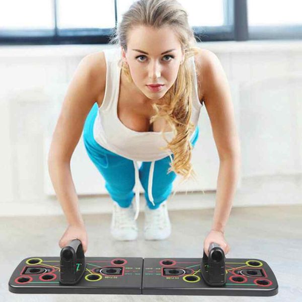 

foldable push up rack board with pull rope train gym fitness system workout exercise push-ups stands zza2082 1pcs