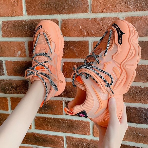 

ins breathable dad shoes female 2020 summer new style mesh athletic shoes female korean-style versatile students casual shoe, Black
