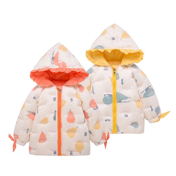 

baby girl winter jacket down coat for girl autumn winter warm thick girl cartoon clothes toddler clothing children outerwear, Blue;gray