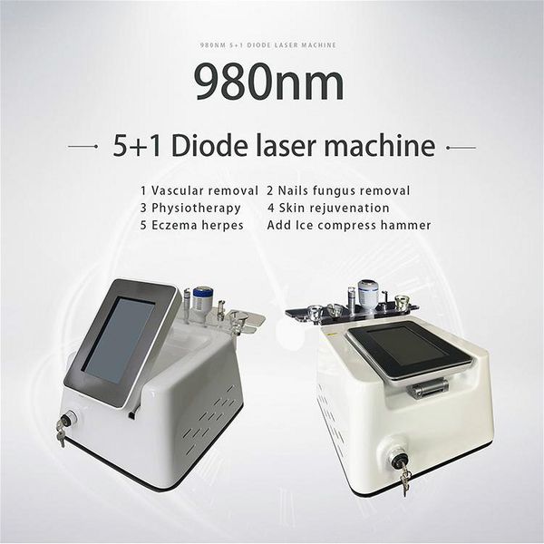 

removal laser 980 laser diode 5 in 1 980nm diode laserportable 5 in 1 980nm diode la red blood vessels spider vein removal on sale, Black