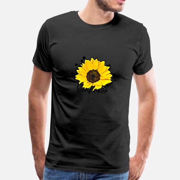 

sunflower t shirt men designing 100% cotton round collar original famous comfortable summer style standard shirt