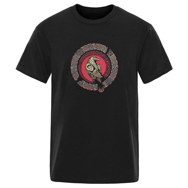 

man cool eagle vikings solid color 2020 new summer fashion funny mens t-shirts 100% cotton short sleeve streetwear tee shirt