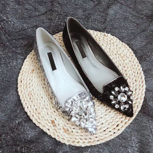 

bling мокасины женщины плоские туфли женщина пришивания sapato feminino кожа женская обувь кристалл buty damskie моды zapatos de mujer, Black