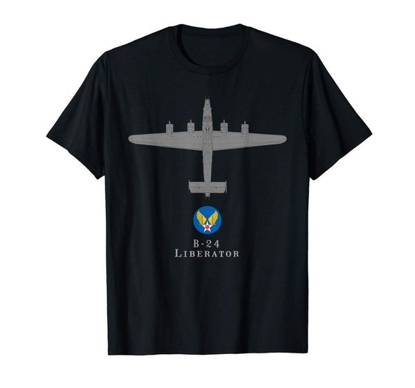 

b-24 liberator tech drawing wwiit-shirt summer 2019 fashion cross fit short sleeve men's size sleeve homme american t shirt