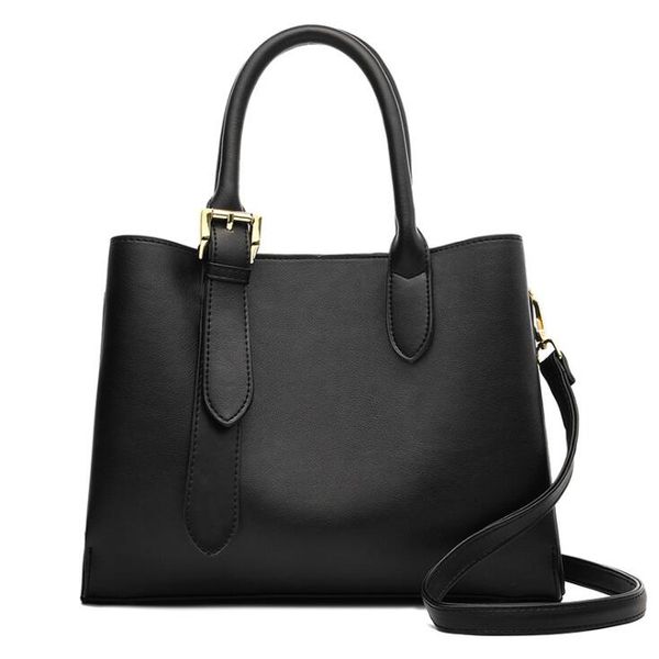 

2020 Women Handbags High Quality Leather Plain Lady Shoulder Bag Temperament Handbag Mother Gift