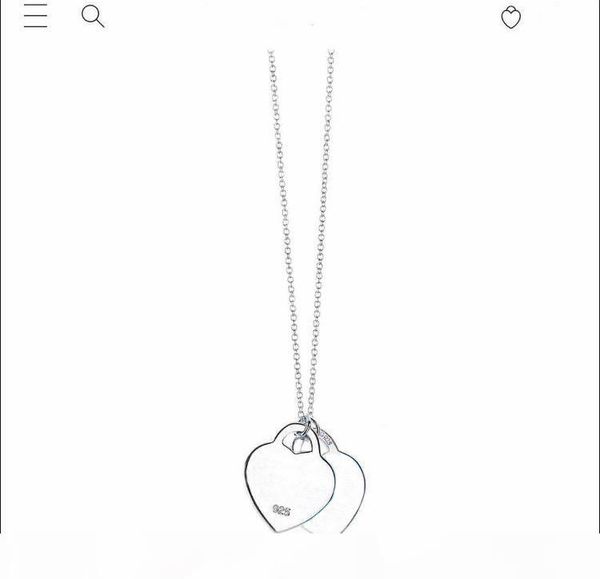 

have stamps 925 sterling silver heart love necklace pendant bijoux for lady design womens party wedding engagement jewelry for bride