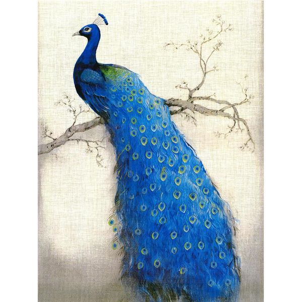 

beautiful blue peacock diy paint by numbers diy canvas oil painting for kids