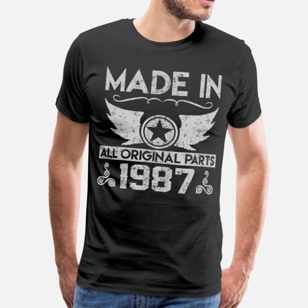 

made in 1987 22.png t shirt men customize 100% cotton o neck kawaii fit authentic summer outfit shirt