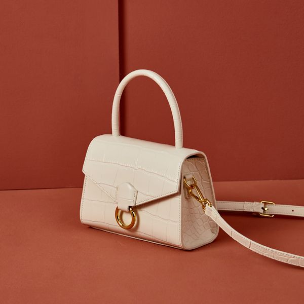 

french hand women's fashionable genuine leather handbag 2020 new crossbody shoulder bag