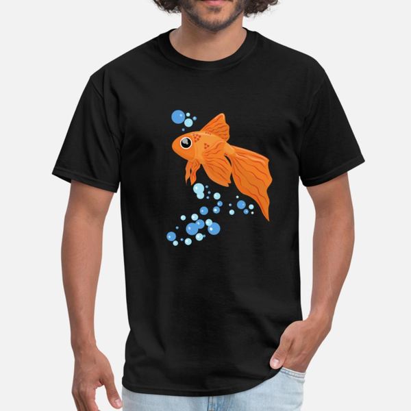 

goldfish t shirt men create short sleeve s-xxxl cool crazy fashion summer style letter shirt