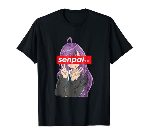 

2019 men t shirt fashion japanese anime girl shirt - notice me senpai t shirt