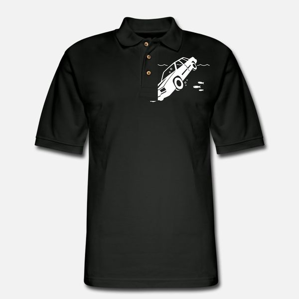 

car in water t shirt men custom 100% cotton o-neck costume crazy comical summer style unique shirt