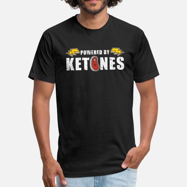 

keto diet energy t shirt men character tee shirt o-neck letter gift casual summer style slim shirt