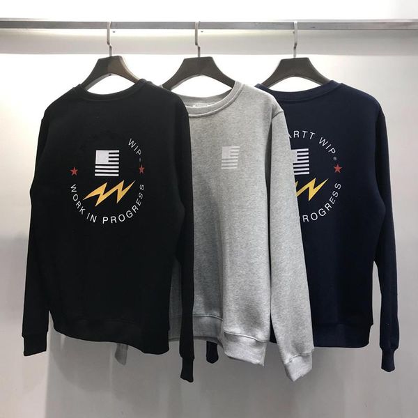 

Mens Designer Sweater Carh Letter Printing 19FW Hot Sale Long Sleeve Brand Hoodie Fashion Solid Sweatshirt for Womens Mens Asian Size M-2XL