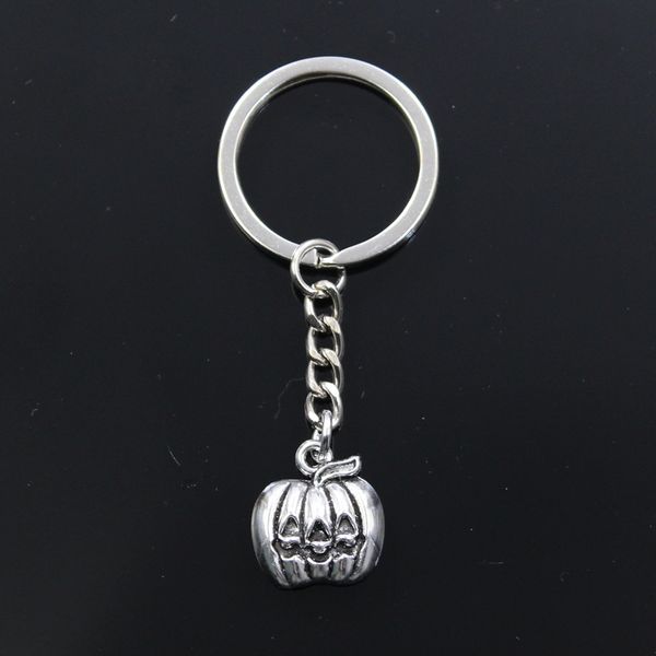 

fashion keychain 20x18mm pumpkin jack lantern halloween silver color pendants diy men jewelry car key chain ring holder gift