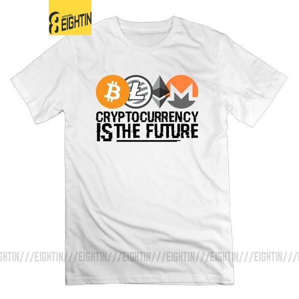 

криптовалюта monero футболка подростковая monero повседневный классический белый t-shirt man 100% хлопок графический одежда crypto хлопок