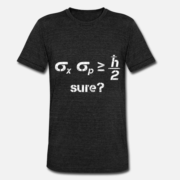 

physics heisenberg t shirt men cute 100% cotton crew neck letters cute new style spring kawaii shirt