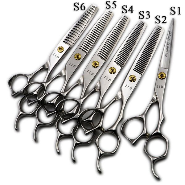 

hair scissors 6 inch professional hairdressing set cutting&thinning salon barber shears 18/23/24/30 teeth