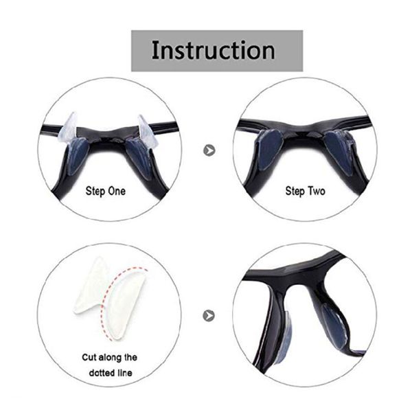 

eyeglass retainer multicolor eyeglass grips silicone anti-slip holder a0nf, Silver