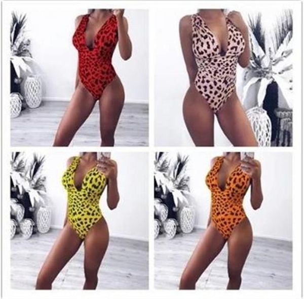 

v neck designer bikini leopard apparel fashion womens clothes womens summer swimsuit one piece swimwear, White;black