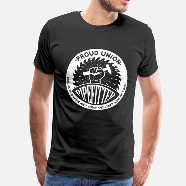 

union worker pipefitter t shirt men customized tee shirt s-xxxl pictures gift casual spring slim shirt
