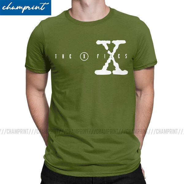 

мужская the x files скалли малдер ufo чужие tv t shirt одежда юмор короткие рукава круглый воротник tee shirt плюс размер футболки