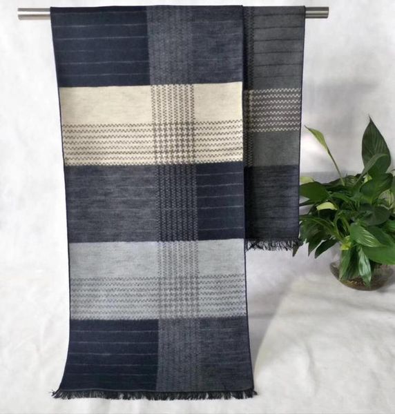 

new vintage scarf men fashion neckerchiefs 180*32cm 10pcs mixed #4132, Blue;gray