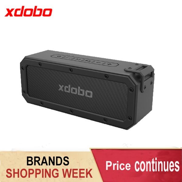 

xdobo x3 40w portable wireless speaker bluetooth soundbar subwoofer with deep bass type-c ipx7 waterproof 15 hours bt4.2