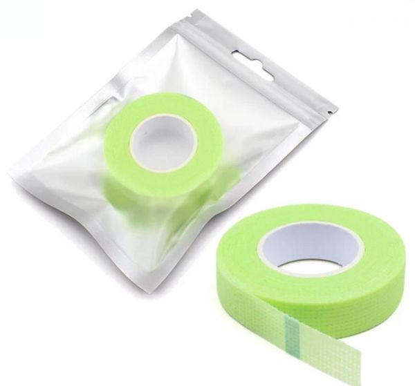 

500pcs lint-tape green non-woven wrap tape under eye paper pads eye pads eyelash extension tool 9m