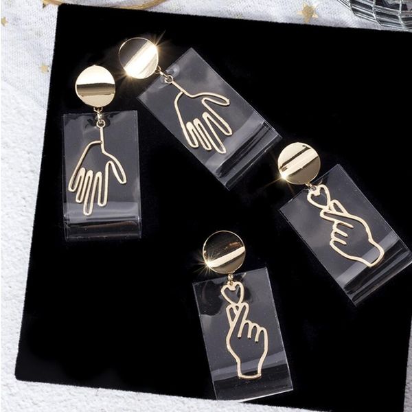 

jewelry s925 sterling silver needle deisgner earrings hand measure on heart for women charm earrings fashion, Golden
